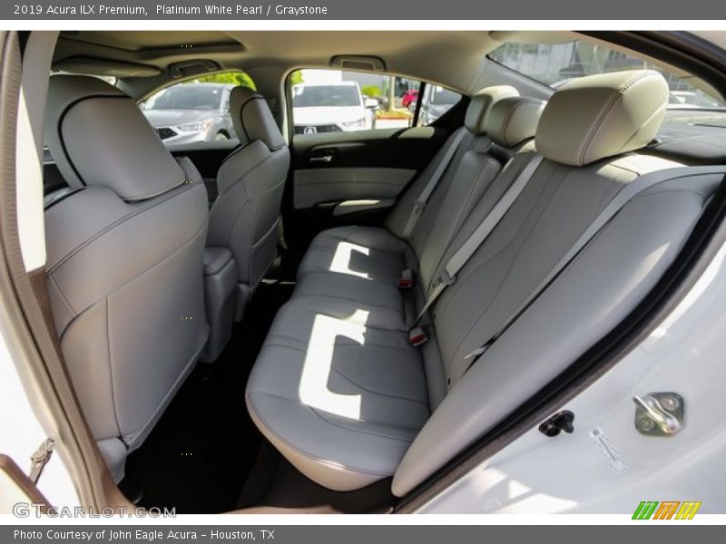 Platinum White Pearl / Graystone 2019 Acura ILX Premium