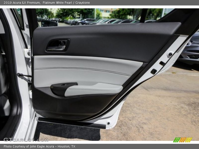 Platinum White Pearl / Graystone 2019 Acura ILX Premium