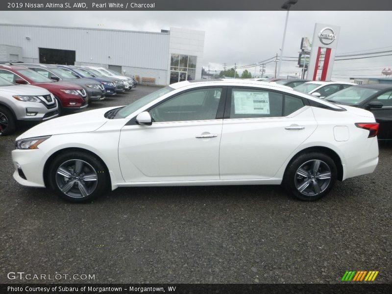 Pearl White / Charcoal 2019 Nissan Altima SL AWD