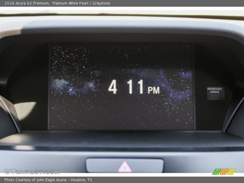 Platinum White Pearl / Graystone 2019 Acura ILX Premium