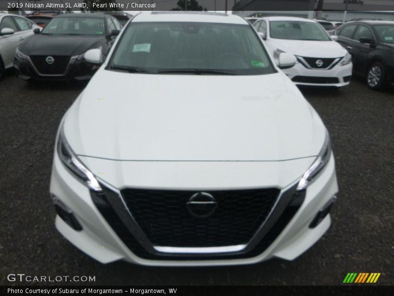 Pearl White / Charcoal 2019 Nissan Altima SL AWD