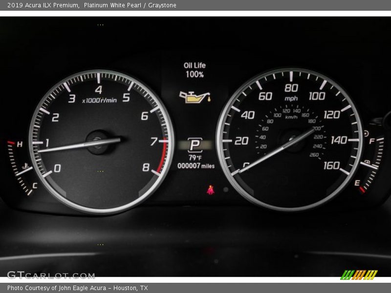 Platinum White Pearl / Graystone 2019 Acura ILX Premium