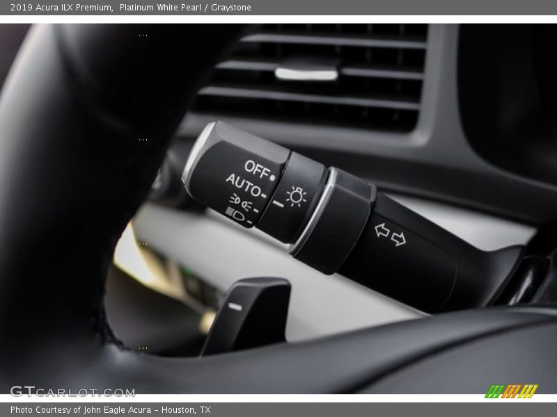 Platinum White Pearl / Graystone 2019 Acura ILX Premium