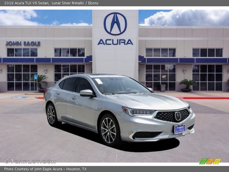 Lunar Silver Metallic / Ebony 2019 Acura TLX V6 Sedan