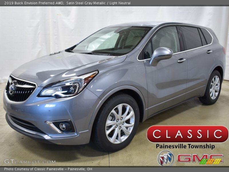 Satin Steel Gray Metallic / Light Neutral 2019 Buick Envision Preferred AWD