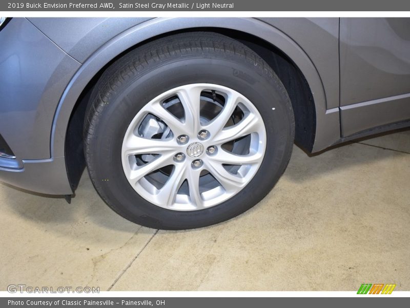 Satin Steel Gray Metallic / Light Neutral 2019 Buick Envision Preferred AWD
