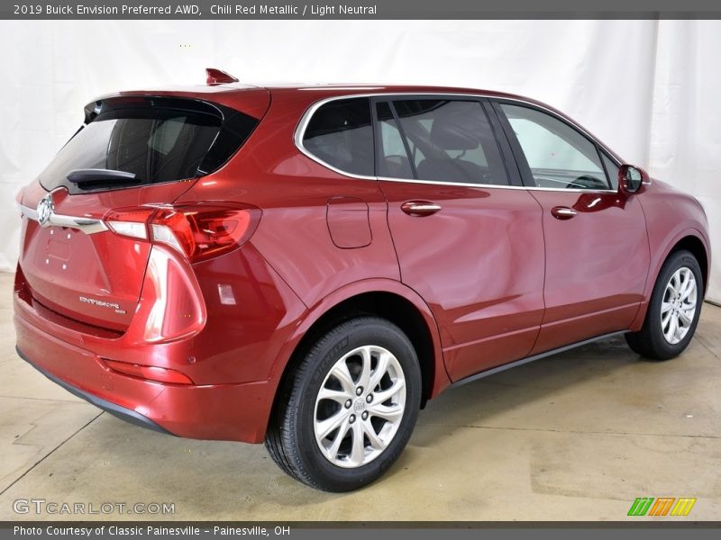 Chili Red Metallic / Light Neutral 2019 Buick Envision Preferred AWD