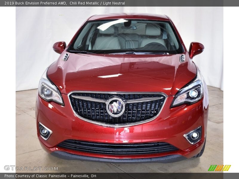 Chili Red Metallic / Light Neutral 2019 Buick Envision Preferred AWD
