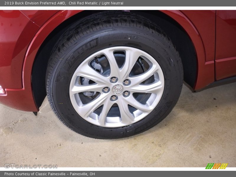Chili Red Metallic / Light Neutral 2019 Buick Envision Preferred AWD