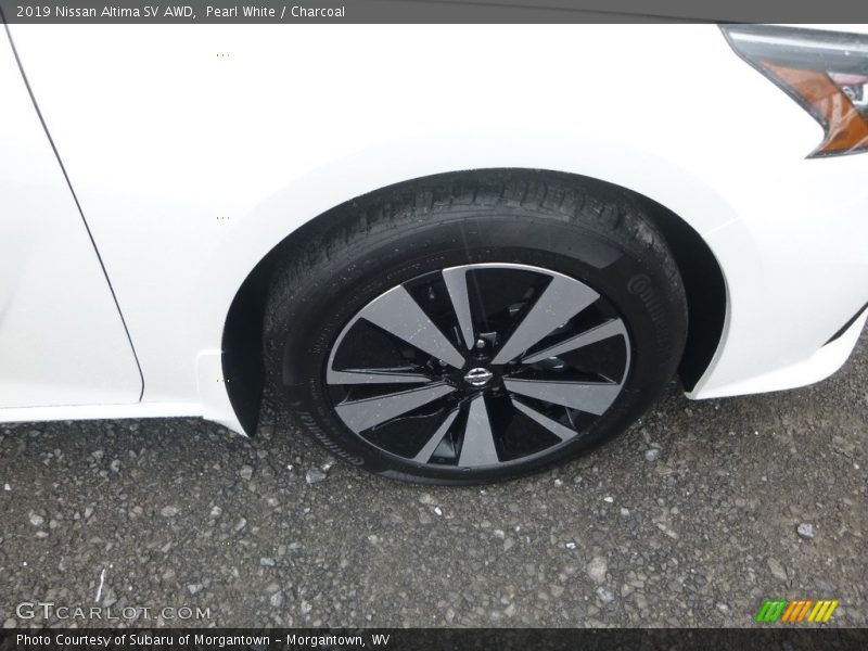 Pearl White / Charcoal 2019 Nissan Altima SV AWD