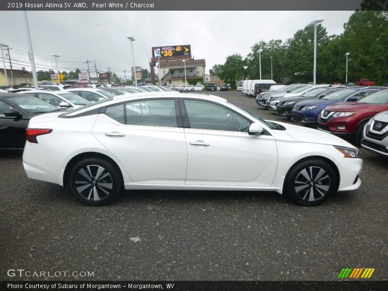 Pearl White / Charcoal 2019 Nissan Altima SV AWD