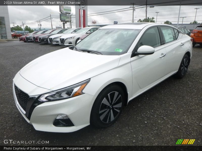 Pearl White / Charcoal 2019 Nissan Altima SV AWD