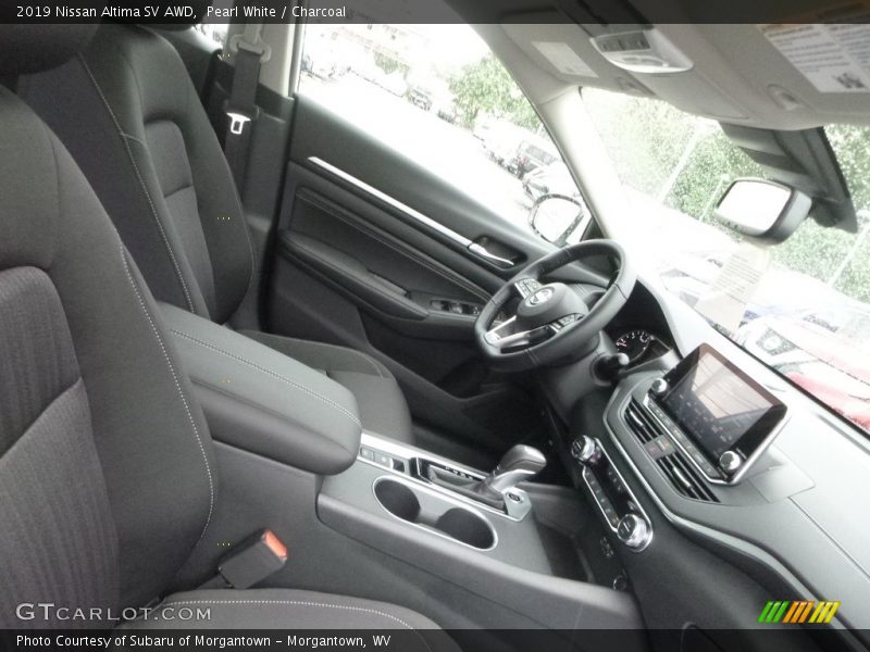 Pearl White / Charcoal 2019 Nissan Altima SV AWD