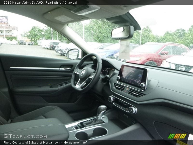 Pearl White / Charcoal 2019 Nissan Altima SV AWD