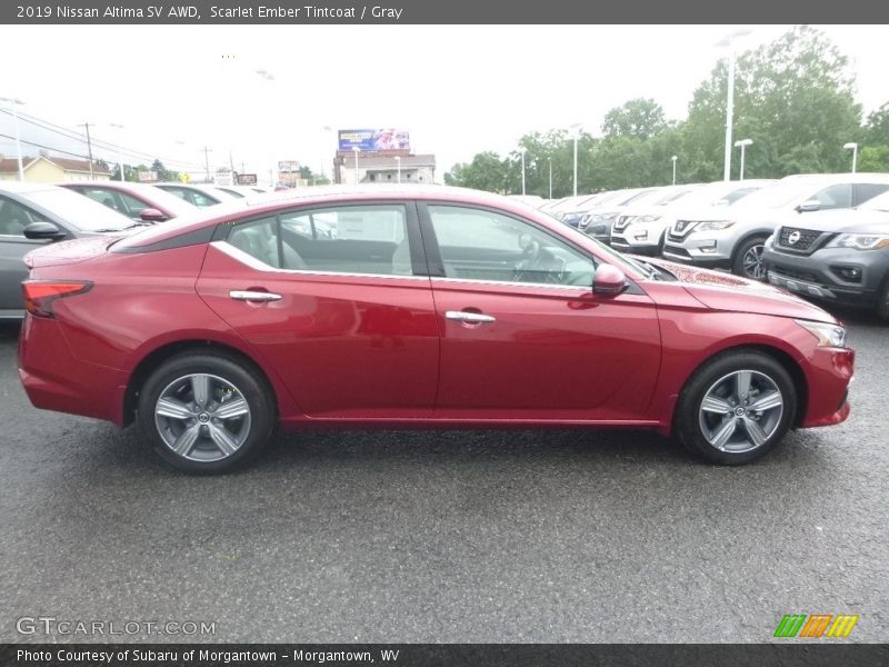 Scarlet Ember Tintcoat / Gray 2019 Nissan Altima SV AWD