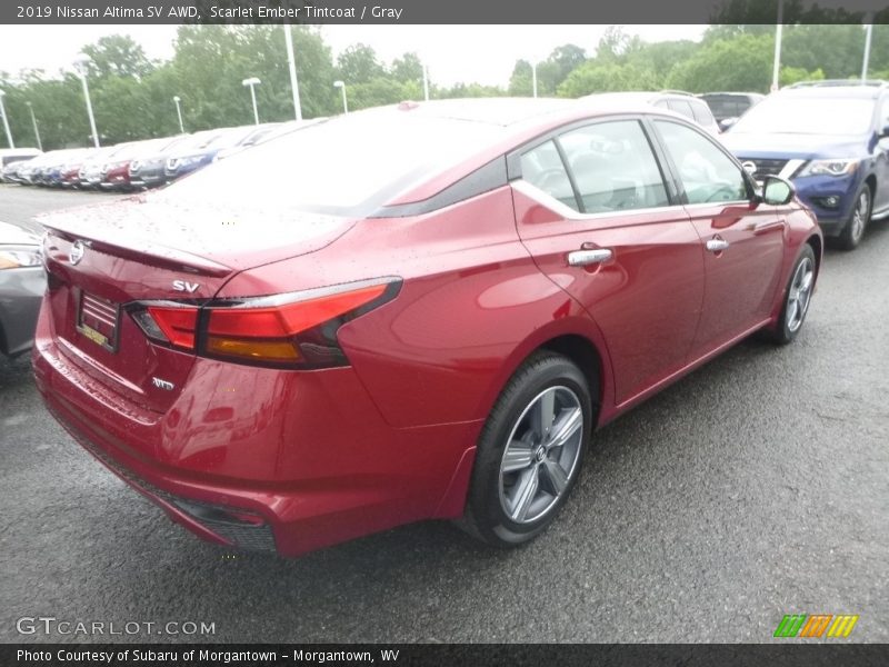 Scarlet Ember Tintcoat / Gray 2019 Nissan Altima SV AWD