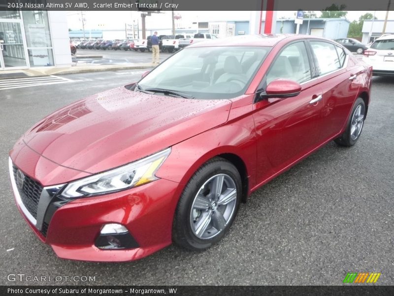 Scarlet Ember Tintcoat / Gray 2019 Nissan Altima SV AWD