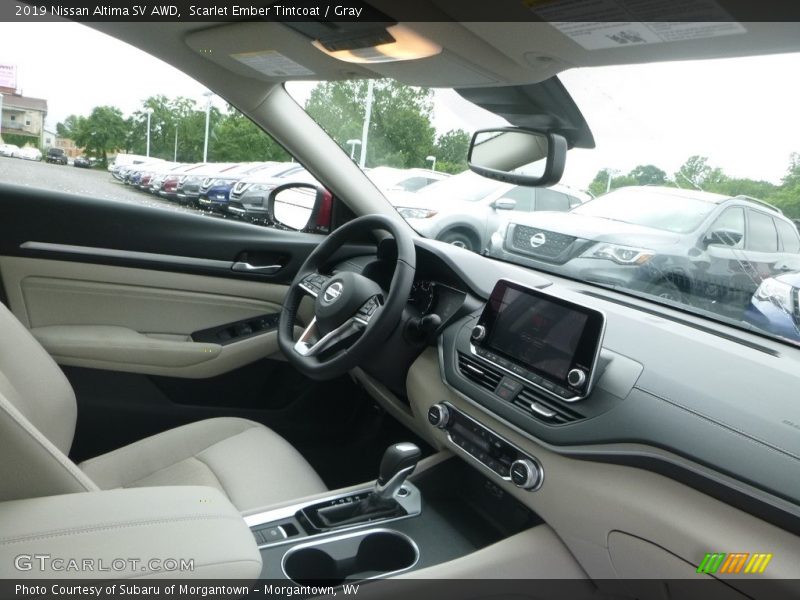 Scarlet Ember Tintcoat / Gray 2019 Nissan Altima SV AWD