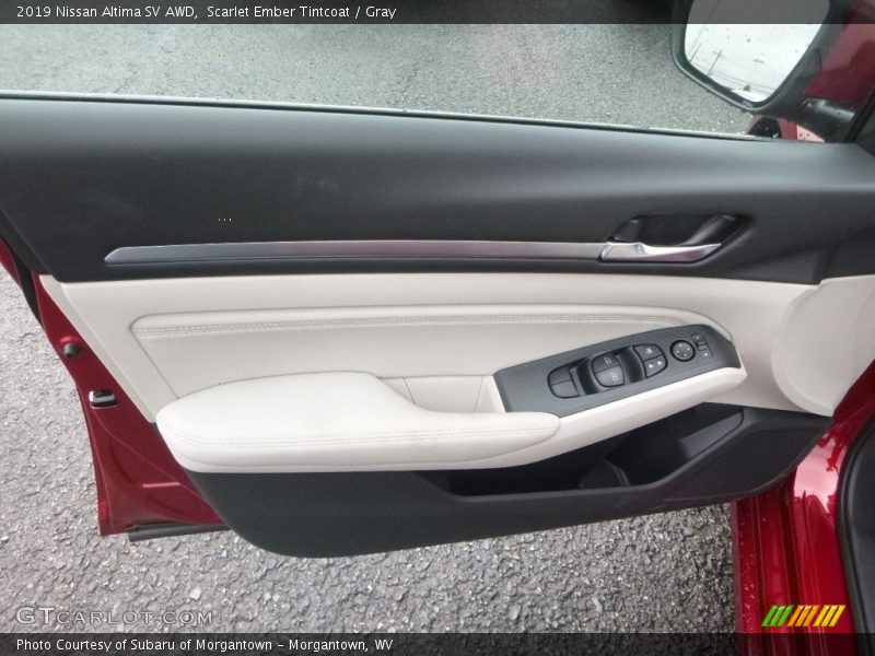 Scarlet Ember Tintcoat / Gray 2019 Nissan Altima SV AWD