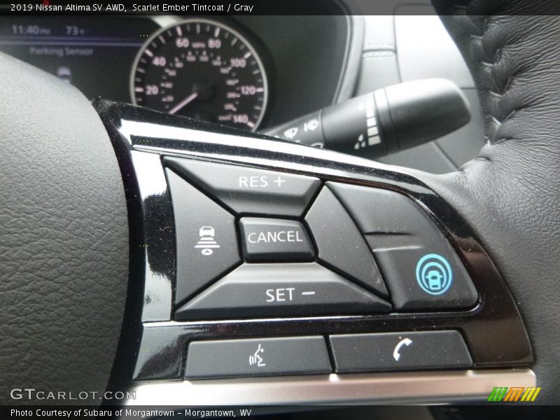 Scarlet Ember Tintcoat / Gray 2019 Nissan Altima SV AWD