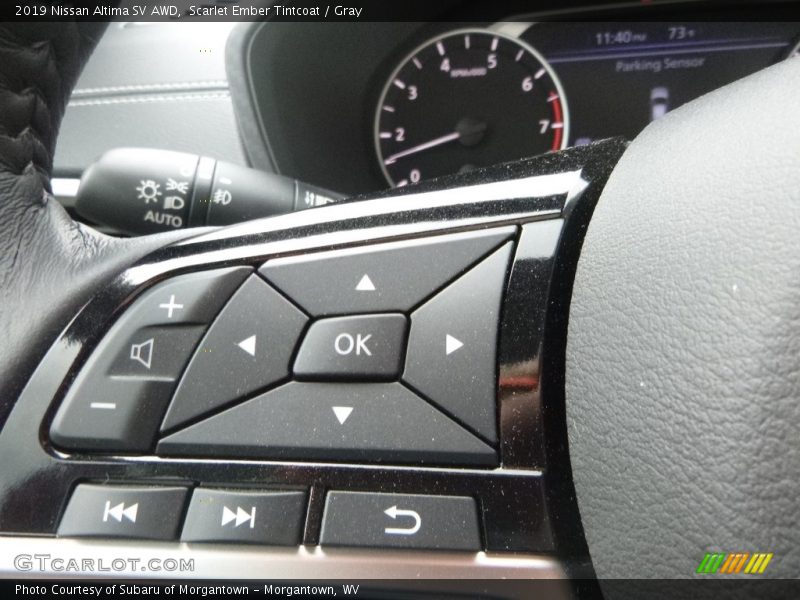 Scarlet Ember Tintcoat / Gray 2019 Nissan Altima SV AWD