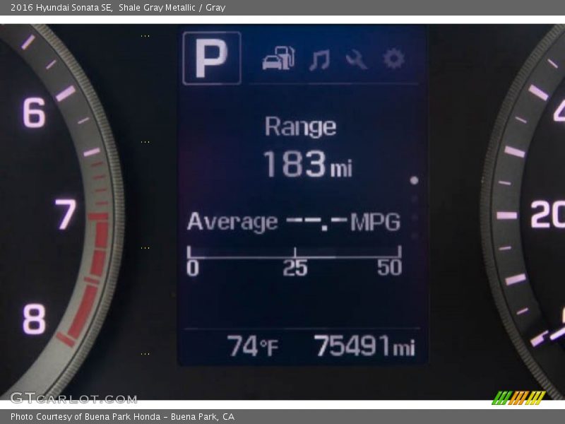 Shale Gray Metallic / Gray 2016 Hyundai Sonata SE