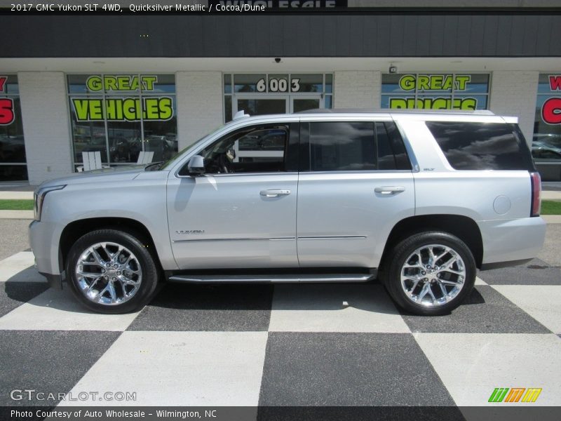 Quicksilver Metallic / Cocoa/Dune 2017 GMC Yukon SLT 4WD