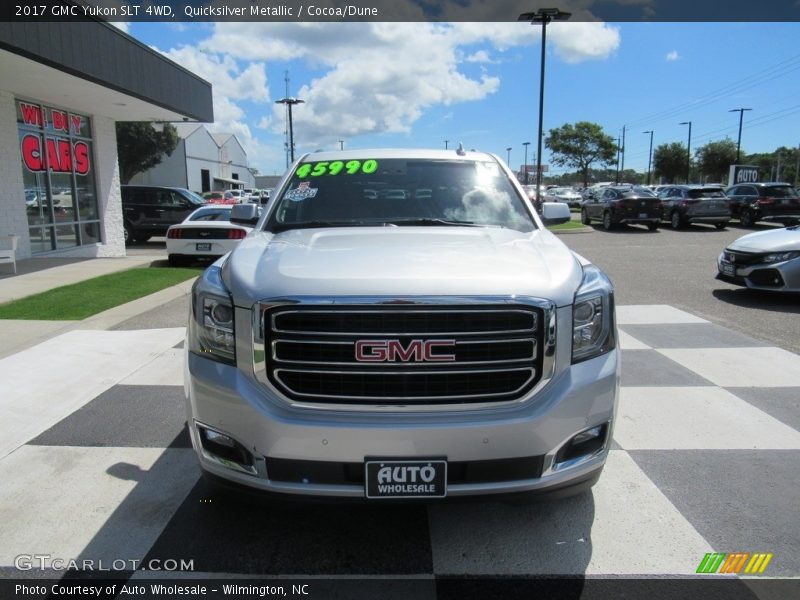 Quicksilver Metallic / Cocoa/Dune 2017 GMC Yukon SLT 4WD