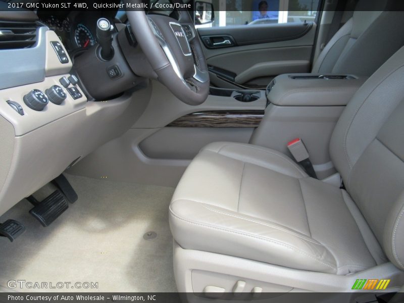 Quicksilver Metallic / Cocoa/Dune 2017 GMC Yukon SLT 4WD