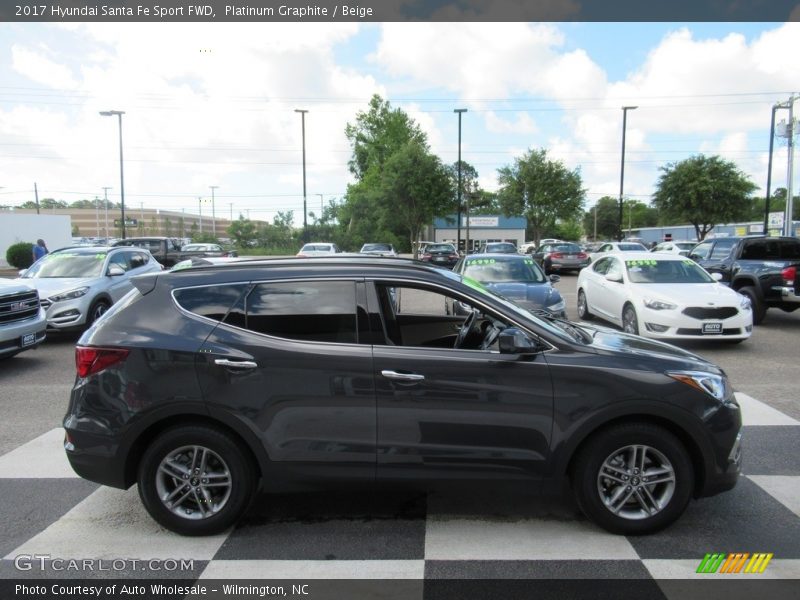 Platinum Graphite / Beige 2017 Hyundai Santa Fe Sport FWD