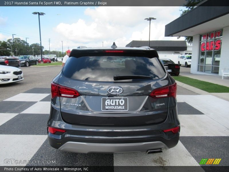 Platinum Graphite / Beige 2017 Hyundai Santa Fe Sport FWD