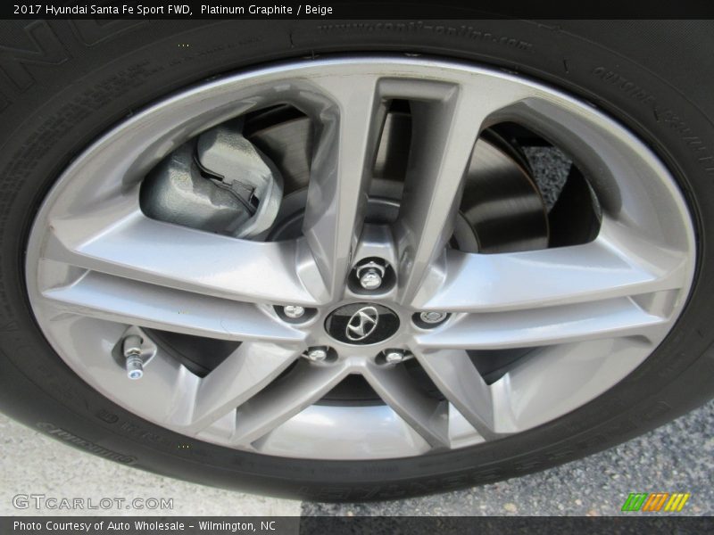 Platinum Graphite / Beige 2017 Hyundai Santa Fe Sport FWD