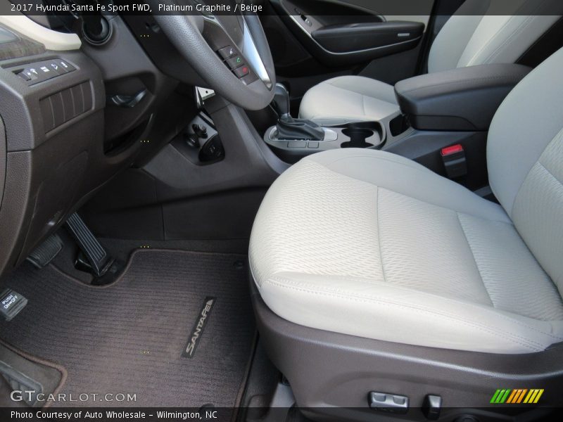 Platinum Graphite / Beige 2017 Hyundai Santa Fe Sport FWD