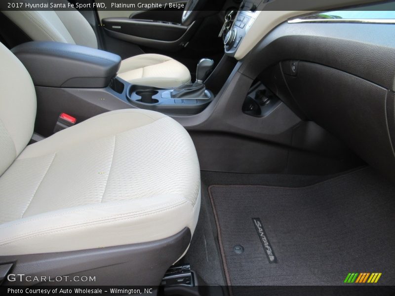 Platinum Graphite / Beige 2017 Hyundai Santa Fe Sport FWD