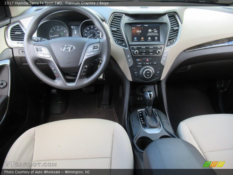 Platinum Graphite / Beige 2017 Hyundai Santa Fe Sport FWD