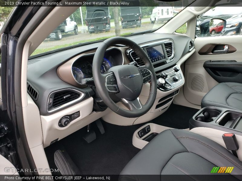 Maximum Steel Metallic / Black/Alloy 2019 Chrysler Pacifica Touring L