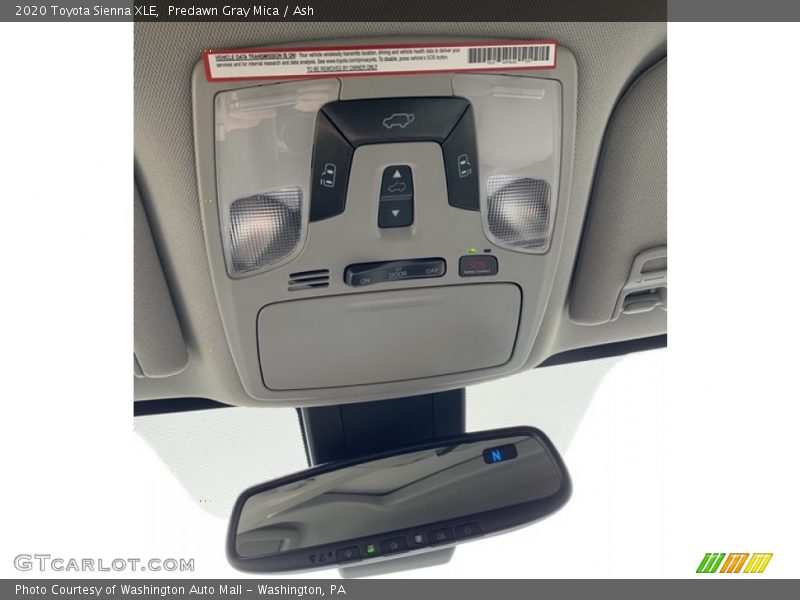 Predawn Gray Mica / Ash 2020 Toyota Sienna XLE