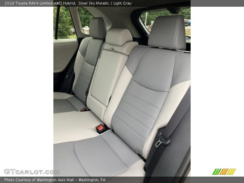 Silver Sky Metallic / Light Gray 2019 Toyota RAV4 Limited AWD Hybrid