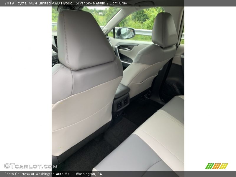 Silver Sky Metallic / Light Gray 2019 Toyota RAV4 Limited AWD Hybrid
