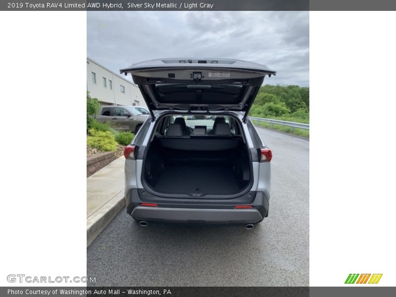 Silver Sky Metallic / Light Gray 2019 Toyota RAV4 Limited AWD Hybrid