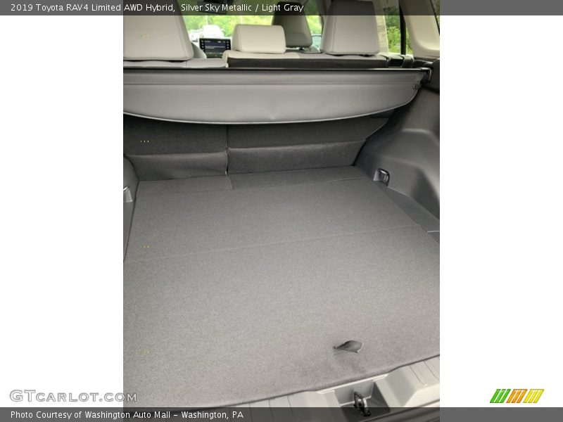 Silver Sky Metallic / Light Gray 2019 Toyota RAV4 Limited AWD Hybrid