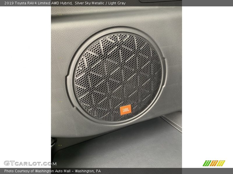 Silver Sky Metallic / Light Gray 2019 Toyota RAV4 Limited AWD Hybrid