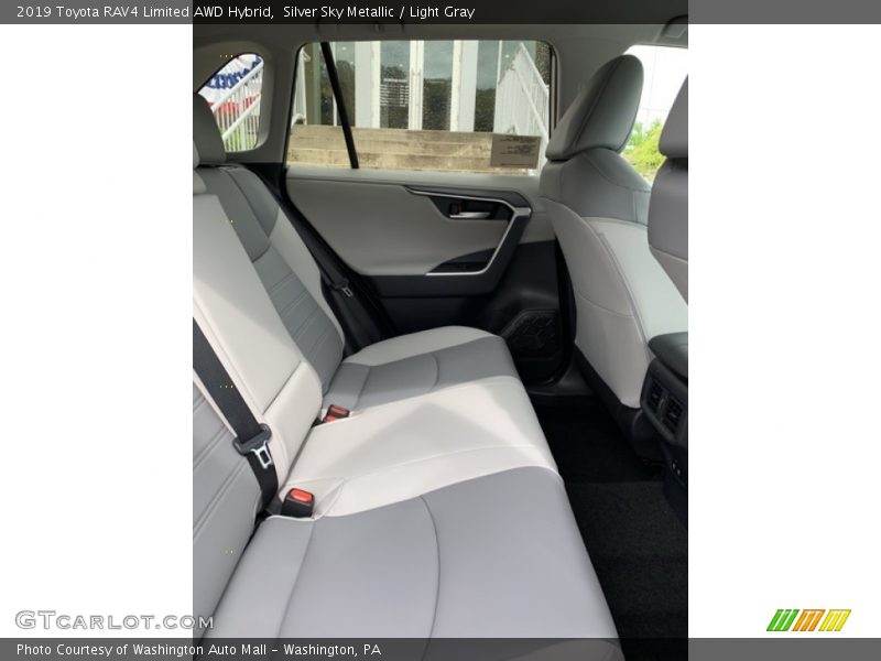 Silver Sky Metallic / Light Gray 2019 Toyota RAV4 Limited AWD Hybrid