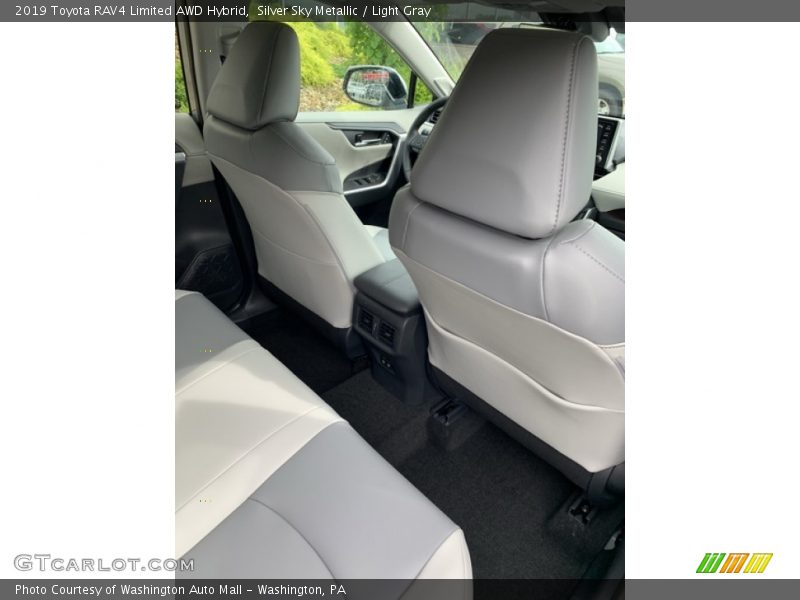 Silver Sky Metallic / Light Gray 2019 Toyota RAV4 Limited AWD Hybrid