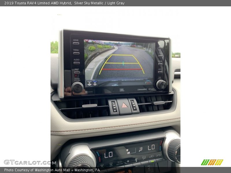 Silver Sky Metallic / Light Gray 2019 Toyota RAV4 Limited AWD Hybrid