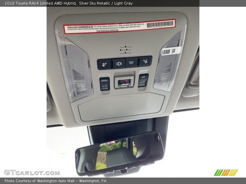 Silver Sky Metallic / Light Gray 2019 Toyota RAV4 Limited AWD Hybrid