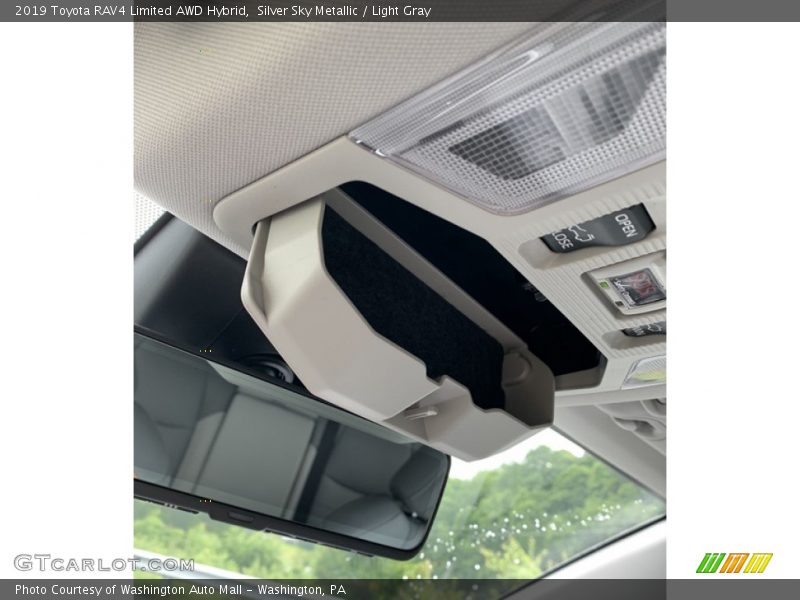 Silver Sky Metallic / Light Gray 2019 Toyota RAV4 Limited AWD Hybrid