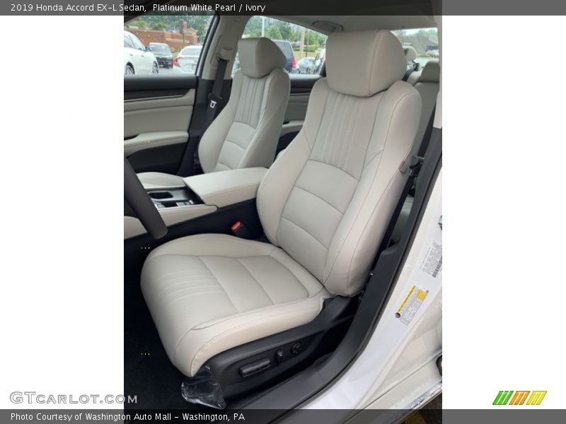 Platinum White Pearl / Ivory 2019 Honda Accord EX-L Sedan