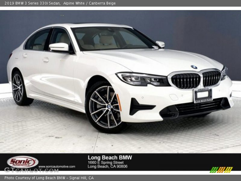 Alpine White / Canberra Beige 2019 BMW 3 Series 330i Sedan