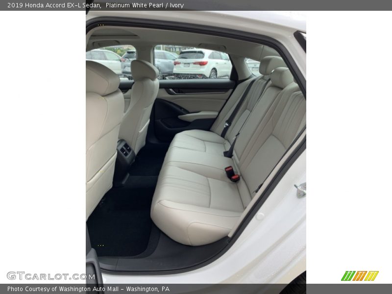 Platinum White Pearl / Ivory 2019 Honda Accord EX-L Sedan